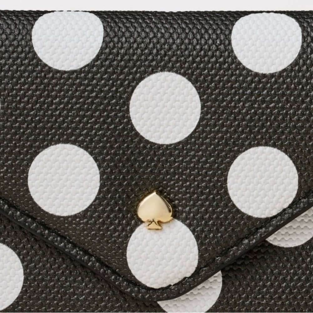 Polka Dot Envelope Card Case - kate spade new york x Target Black/White 🆕 - Picture 4 of 7